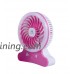 Portable Fans Battery Operated 2500 mAh Ryham Rechargable Cooling Fan with Flash Light for Table  Office  Camping  Dorm  Baby Stroller(Pink) - B06XTCC8Q9
